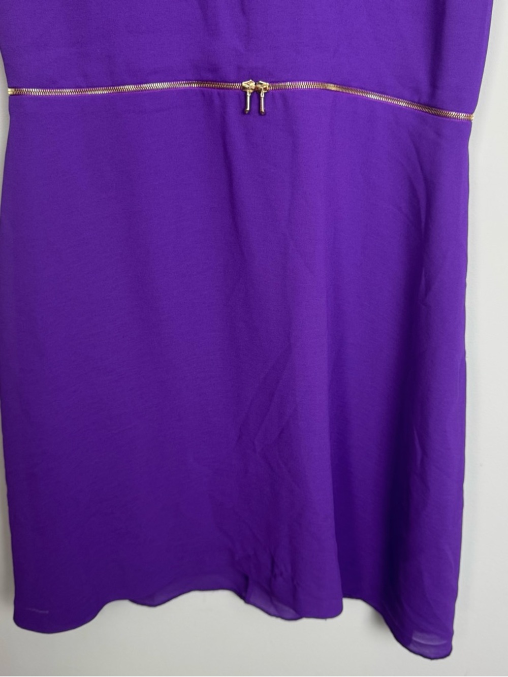SANDRO PARIS | Purple Sleeveless Sheath Dress with Zipper Waist Women’s Size 8 - Picture 6 of 12